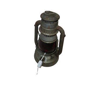 Vintage Dietz Little Wizard Kerosene Lantern Electric Lamp